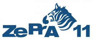 ZePrA 11 logo in blue